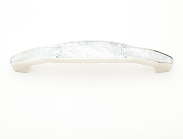 Schaub Mother of Pearl - Polished Nickel Pull with White Mother of Pearl Inlay